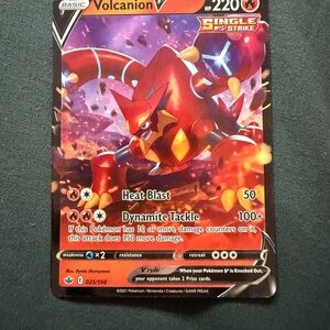 Volcanion V Pokémon Card